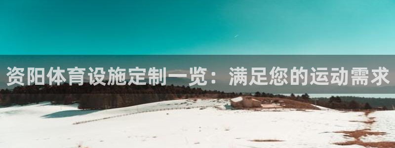 意昂体育3软件：资阳体育设施定制一览：满足您的运动需