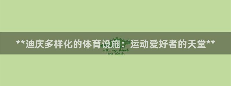 意昂3新能源：**迪庆多样化的体育设施：运动爱好者的
