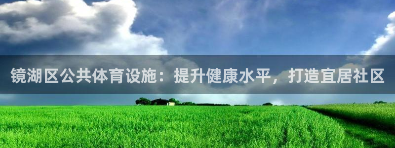 意昂3官方：镜湖区公共体育设施：提升健康水平，打造宜