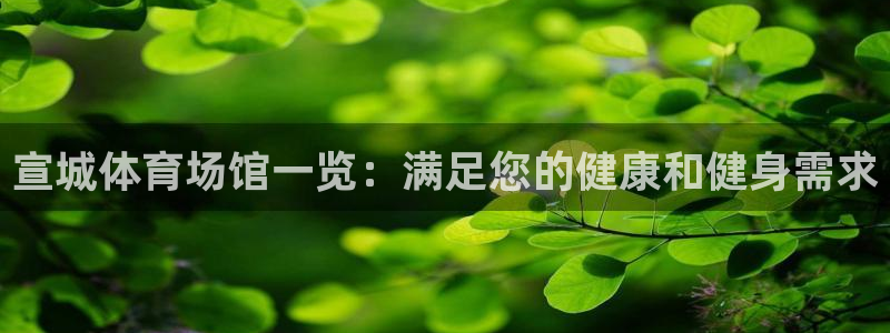 意昂体育3官方客服电话：宣城体育场馆一览：满足您的健